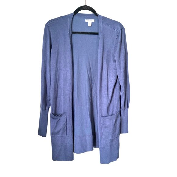Nine West Womens Open Front Cardigan Sweater With Pockets Medium - Picture 1 of 7
